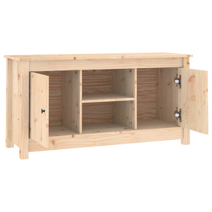 Tv-bänk 103x36,5x52 cm massiv furu