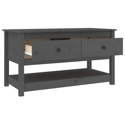 Soffbord grå 102x49x55 cm massiv furu
