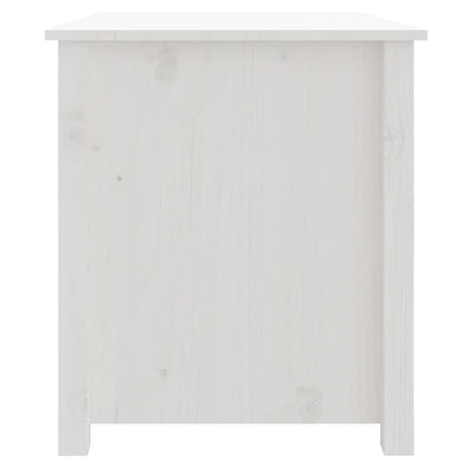 Soffbord vit 71x49x55 cm massiv furu