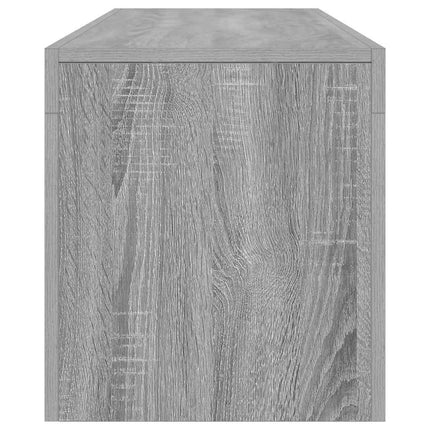 Tv-bänk med LED-belysning grå sonoma 140x36,5x40 cm