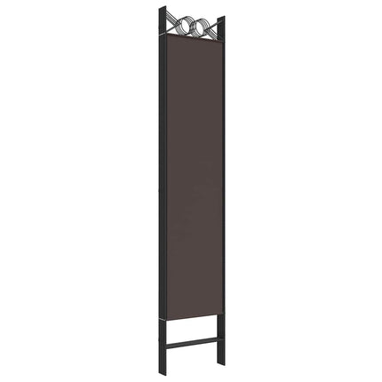 Rumsavdelare 6 paneler brun 240x200 cm tyg