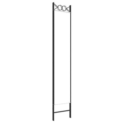 Rumsavdelare 3 paneler vit 120x220 cm tyg