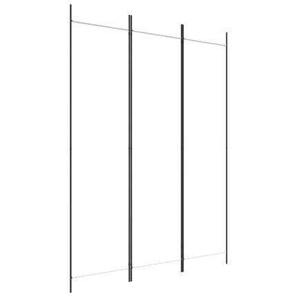 Rumsavdelare 3 paneler vit 150x200 cm tyg