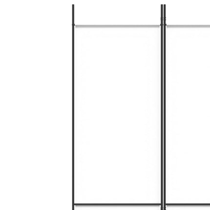 Rumsavdelare 5 paneler vit 250x220 cm tyg