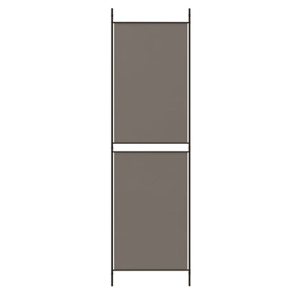 Rumsavdelare 3 paneler antracit 150x180 cm tyg