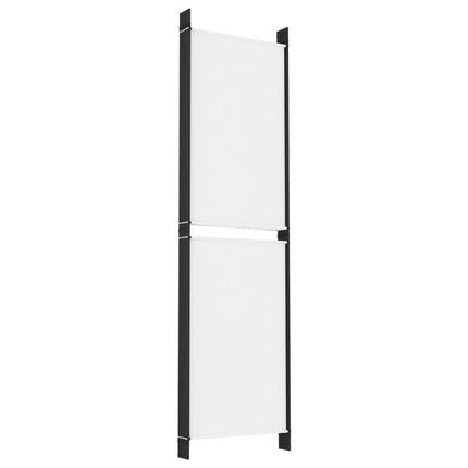Rumsavdelare 6 paneler vit 300x180 cm tyg