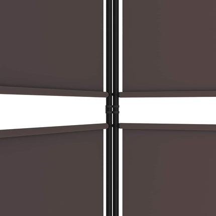 Rumsavdelare 3 paneler 150 x 200 cm brun tyg