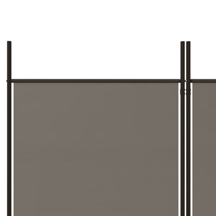 Rumsavdelare 5 paneler antracit 250x200 cm tyg