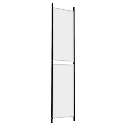 Rumsavdelare 3 paneler vit 150x220 cm tyg