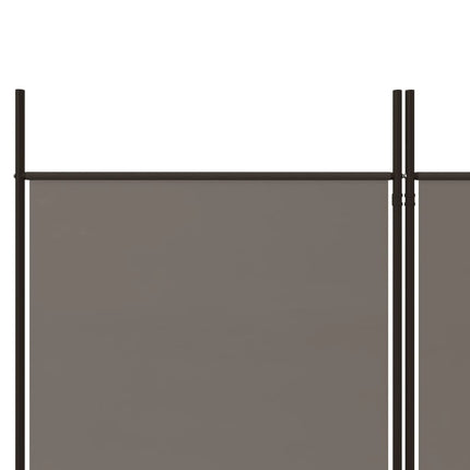 Rumsavdelare 3 paneler antracit 150x220 cm tyg