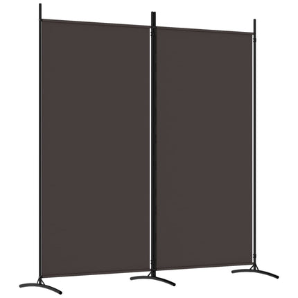 Rumsavdelare 2 paneler brun 175x180 cm tyg