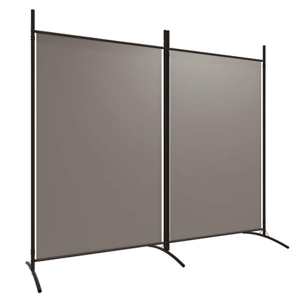 Rumsavdelare 2 paneler antracit 175x180 cm tyg