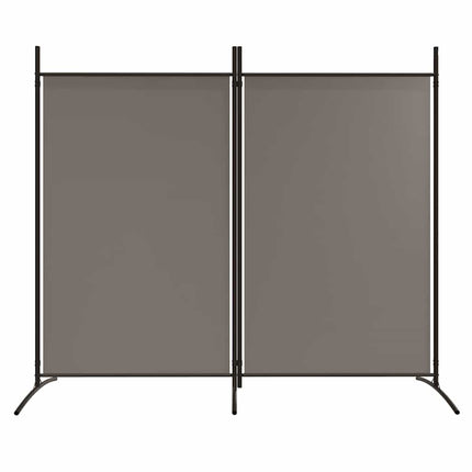 Rumsavdelare 2 paneler antracit 175x180 cm tyg