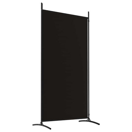 Rumsavdelare 2 panel svart 175x180 cm tyg