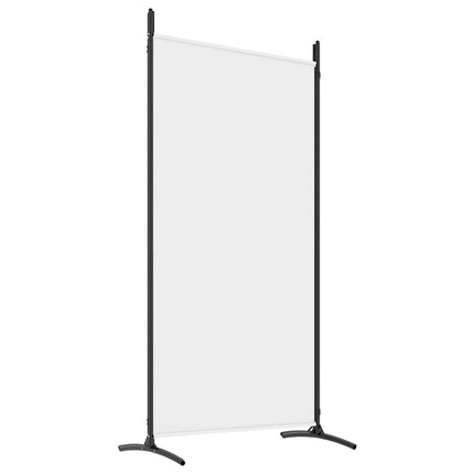 Rumsavdelare 4 paneler vit 346x180 cm tyg