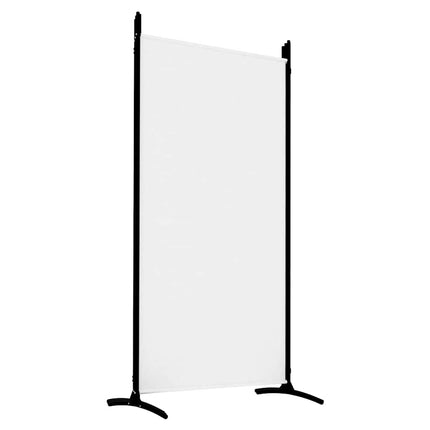 Rumsavdelare 5 paneler vit 433x180 cm tyg