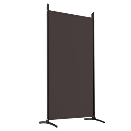 Rumsavdelare 5 paneler brun 433x180 cm tyg