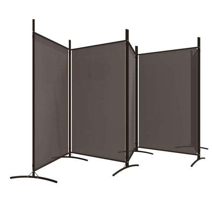 Rumsavdelare 5 paneler antracit 433x180 cm tyg