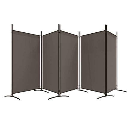 Rumsavdelare 5 paneler antracit 433x180 cm tyg
