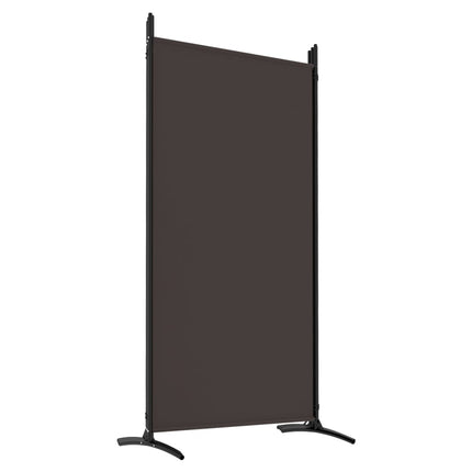 Rumsavdelare 6 paneler brun 520x180 cm tyg