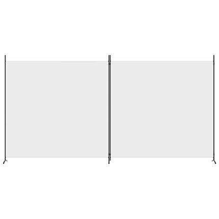 Rumsavdelare 2 paneler vit 348x180 cm tyg