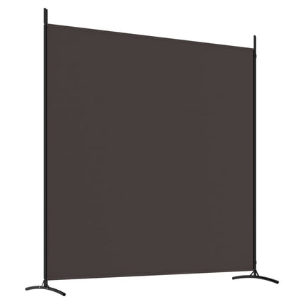 Rumsavdelare 2 paneler brun 348x180 cm tyg
