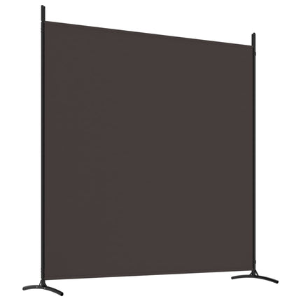 Rumsavdelare 3 paneler brun 525x180 cm tyg