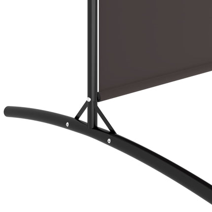 Rumsavdelare 3 paneler brun 525x180 cm tyg