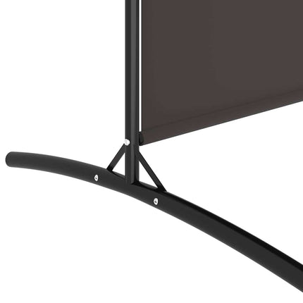 Rumsavdelare 4 paneler brun 698x180 cm tyg