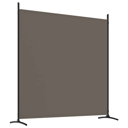 Rumsavdelare 4 paneler antracit 698x180 cm tyg