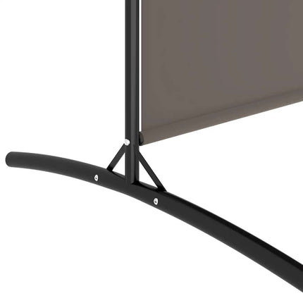 Rumsavdelare 4 paneler antracit 698x180 cm tyg
