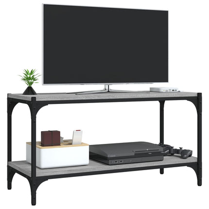 Tv-bänk grå sonoma 80x36x50 cm konstruerat trä