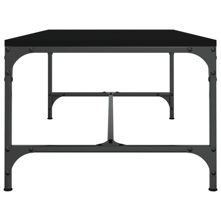 Soffbord svart 100x50x35 cm konstruerat trä