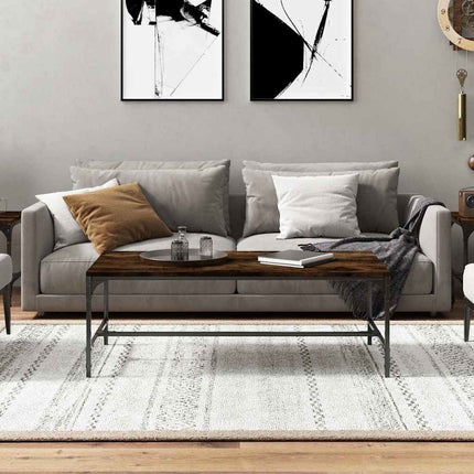 Soffbord rökfärgad ek 100x50x35 cm konstruerat trä