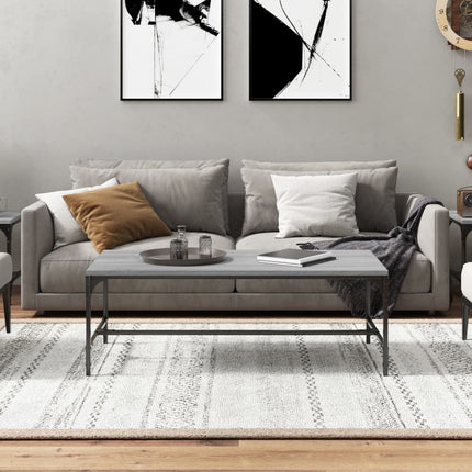 Soffbord grå sonoma 100x50x35 cm konstruerat trä