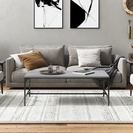 Soffbord grå sonoma 80x50x35 cm konstruerat trä
