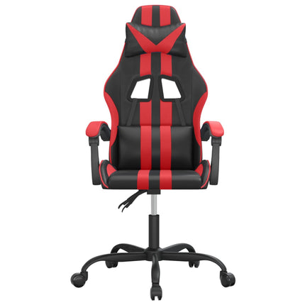 Gamingstol svart och röd konstläder