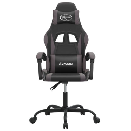 Snurrbar gamingstol svart och röd konstläder