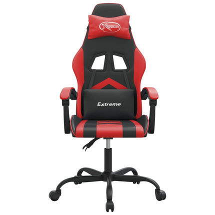 Gamingstol svart och röd konstläder