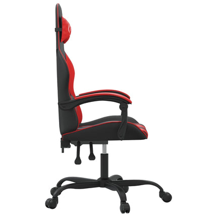Gamingstol svart och röd konstläder
