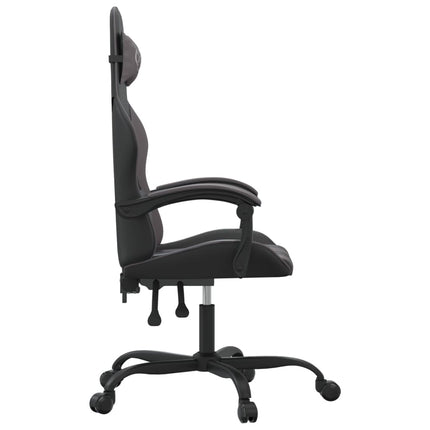 Snurrbar gamingstol svart och röd konstläder