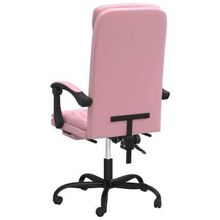 Kontorsstol rosa sammet
