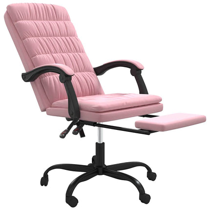 Kontorsstol rosa sammet
