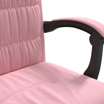 Kontorsstol rosa sammet