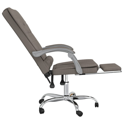 Kontorsstol med massage taupe tyg