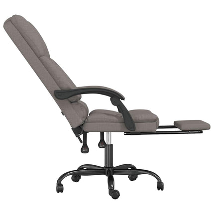 Kontorsstol med massage taupe tyg