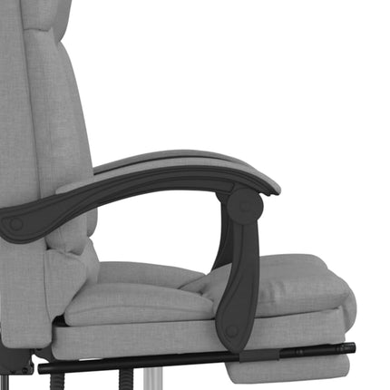 Kontorsstol med massage ljusgrå tyg