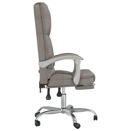 Kontorsstol med massage taupe tyg