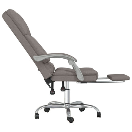 Kontorsstol med massage taupe tyg