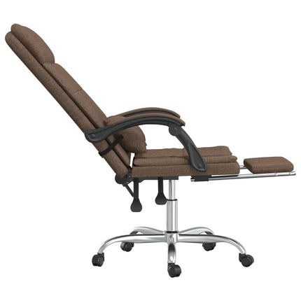 Kontorsstol med massage brun tyg